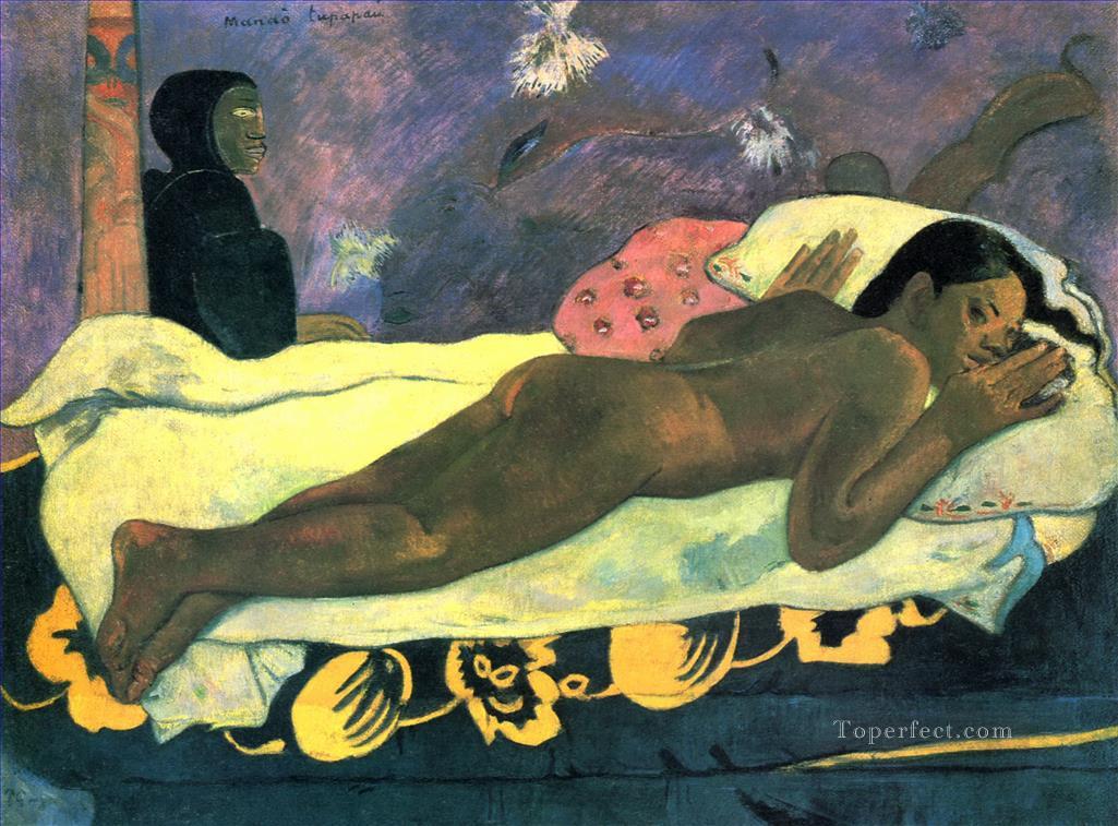 Spirit of the Dead Watching Post Impressionism Primitivism Paul Gauguin Oil Paintings